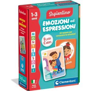 CLEMENTONI SAPIENTINO - TARJETAS MONTESSORI DE EMOCIONES Y EXPRESIONES PARA BEBÉS - Product Image 1