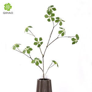 Hojas Artificiales de Guanyin Qihao, Flores de Seda Plástica, Arreglo para Jarrón, Decoración de Interiores para Bodas, Vegetación de Alta Simulación - Product Image 3