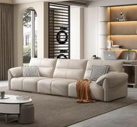 Canapé modulaire moderne en similicuir, trois places, avec dossier rigide et accoudoirs rembourrés, mobilier de maison