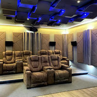 Panneaux acoustiques en tissu pour la réduction du bruit, isolation phonique, home cinéma, salle HIFI, panneaux acoustiques muraux