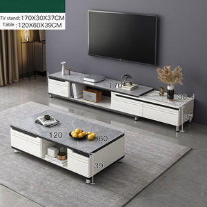Шкаф для телевизора, простые современные подставки для телевизора небольшого размера, журнальный столик, сланцовый свет, роскошный пол, выдвижные металлические ножки, шкаф для телевизора - Product Image 6