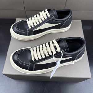 High Quality Thick Bottom Rick Sneakers Retro <b>Low</b> <b>Cut</b> Suede Cow Leather Upper Genuine Leather Outsole Owens Casual Shoes Shoes - Product Image 4