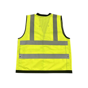 Vente en gros ANSI classe 2 <span class=keywords><strong>ISEA</strong></span> EN20471 multi-poches trafic extérieur travail maille gilet de sécurité réfléchissant gilet haute visibilité - Product Image 4