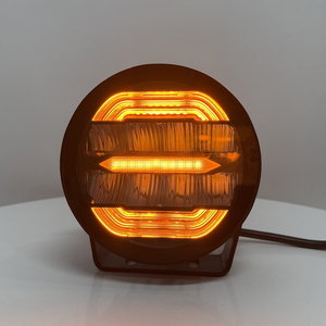 Đèn làm việc <span class=keywords><strong>LED</strong></span> đa năng 65W 5 inch, màu trắng + vàng hổ phách, kiểu vuông + vòng sao, đèn chiếu sáng <span class=keywords><strong>LED</strong></span> cho xe tải, xe Jeep - Product Image 4