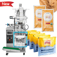 Machine d'emballage de sachets de vinaigrette au chocolat liquide et de mayonnaise Machine à emballer automatique de beurre d'arachide pour pâte d'arachide