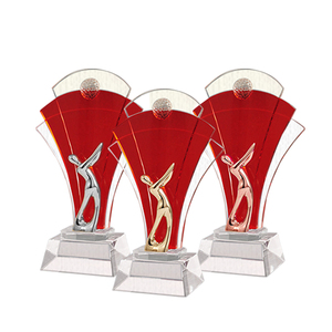 Tùy Chỉnh Pha Lê Lớn Cup Danh Hiệu Khắc Glass Trophy Golf Trophy - Product Image 2
