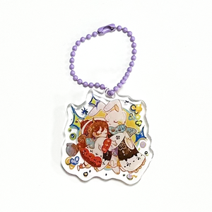 Móc Khóa Acrylic Sáng Tạo Móc Khóa Nhựa Tùy Chỉnh Phụ Kiện Miễn Phí Hạt Charm Acrylic Trong Suốt Trống - Product Image 5