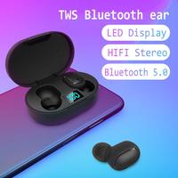 Écouteurs sans fil E6S TWS 5.0, stéréo 6D, affichage LED, affichage numérique pour iPhone Huawei Samsung D29