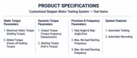 Système de test de moteur pas à pas, analyse des courbes de couple et de fréquence pour l'inspection de la recherche et du développement de moteurs pas à pas d'équipements d'automatisation
