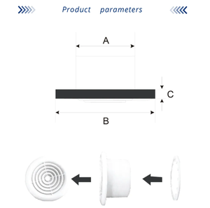 <span class=keywords><strong>Grille</strong></span> <span class=keywords><strong>de</strong></span> <span class=keywords><strong>ventilation</strong></span> <span class=keywords><strong>réglable</strong></span> en plastique, <span class=keywords><strong>grille</strong></span> d'air, aérateur pour système CVC - Product Image 4