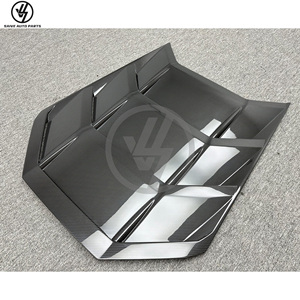 ฝาครอบเครื่องยนต์คาร์บอนไฟเบอร์แบบแห้งสำหรับรถยนต์แลมโบ ฮูราแคน LP610 ปี 2014-2018 ชุดแต่งฝากระโปรงคาร์บอน อะไหล่รถยนต์ - Product Image 3