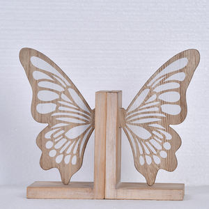 ชั้นวางหนังสือไม้เนื้อแข็งที่ทันสมัยรูปทรงผีเสื้อตกแต่งบ้านห้องเรียน<span class=keywords><strong>โรงแรม</strong></span>การตกแต่งที่สร้างสรรค์ - Product Image 6