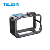 Cage de protection TELESIN pour DJI Action 5 Pro 4 3 avec chaussure froide en alliage d'aluminium 54g cadre de protection léger à dégagement rapide
