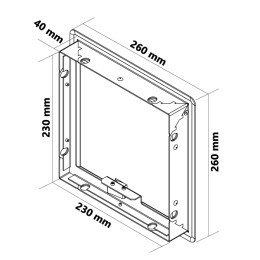 Porta di inserimento QUATTRO PUSH SLIM S (Nero) - Product Image 2