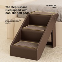 Escalier pour animaux de compagnie, lit pour chien, marchepieds antidérapants, marches pliables, installation facile, canapé pour petit chien, chien âgé, lit d'appoint