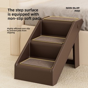 Escaleras para Mascotas, Cama para Perros, Escalera Antideslizante, Peldaños Inclinados Plegables, Fácil Instalación, Sofá para Perros Pequeños y Mayores - Product Image 4