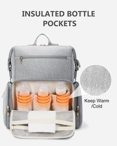 Grand sac à langer imperméable pour nouveau-né, sac en néoprène, sac à dos avec matelas à langer - Product Image 3