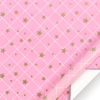 Papier d'emballage universel personnalisé rose brillant en papier kraft vierge couché pour cadeaux et loisirs créatifs