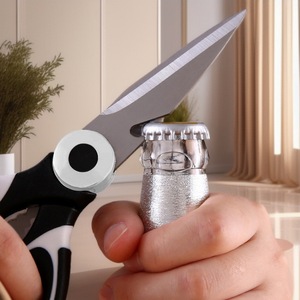Kitchen <b>Scissor</b> Stainless Steel Heavy Duty Multi Functional For <b>Meat</b> Bone Fish Cutting Black White - Product Image 3