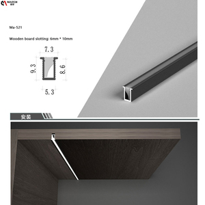 Siêu mỏng 1m 2m dẫn đèn tuyến tính cho tủ quần áo dưới ánh sáng tủ với bộ khuếch tán silicon - Product Image 6