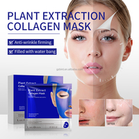 Patch facial hydratant anti-rides en collagène à l'acide hyaluronique et au peptide de cuivre bleu personnalisé OEM