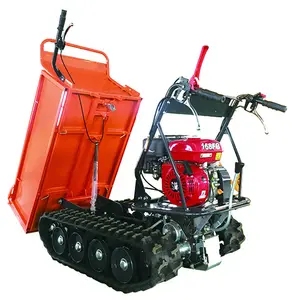 6.5HP ,Loncin benzin 3 Forward + 1 Reverse Muck Mini Truck Dumper, With Loader EDH500C BSCI/SGS/SMATA fabrik