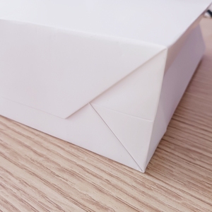 Túi giấy kraft trắng phổ biến nhất có tay cầm túi mang mua sắm sang trọng có in logo của riêng bạn - Product Image 6