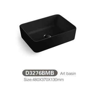 Lavabo da Appoggio in Ceramica con Funzione di Facile Pulizia, Scolapiatti Incluso, <span class=keywords><strong>Dimensioni</strong></span> Personalizzabili per Bagno Moderno - Product Image 3