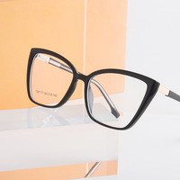 Katzenaugen-Korrektionsbrillengestelle für Damen Retro-Optik Große Fassung Persönliche Mode-Brillen Luxus-Markendesigner