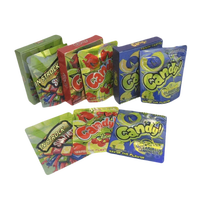 EN Stock sac en Mylar comestible avec boîtes de présentation fleur bonbons biscuit gommeux emballage résistant aux enfants 3.5g Cali sac avec boîte