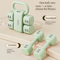 Ensemble d'haltères et de kettlebells Essence pour entraînements à domicile, poids réglables, 5 kg par pièce, matériau ABS, parfait pour l'entraînement de force