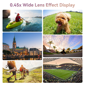 Apexel 0.45X góc rộng 15x Macro điện thoại di động máy ảnh ống kính Kit Tương thích với iPhone móng tay lông mi nhỏ Đối tượng móng tay - Product Image 4