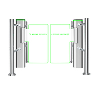 Barrière pivotante bidirectionnelle - Structure en acier/Bras en acrylique avec fonction anti-collision arrière et fonction de comptage