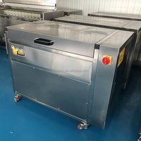 Volautomatische Voedselwinkel Dunschiller Cassave Gember Radijs Aardappelgroente Schoonmaken Fruit Tomaten Radijs Aardappelschilmachine