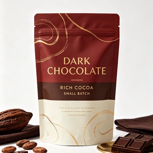 Sachet Doypack en composite PE haute résistance, thermoscellable, refermable, avec fenêtre transparente, sûr pour les aliments, pour le chocolat - Product Image 3