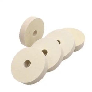 Disque de polissage en feutre de laine, outil abrasif, roue de polissage en laine, disque de polissage flexible de 5 mm pour verre, métal et non-métaux - Product Image 2