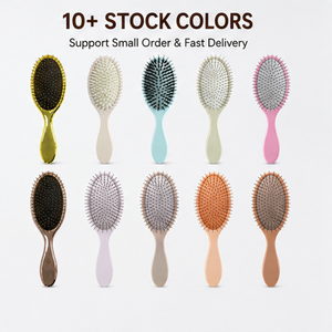 <span class=keywords><strong>Cepillo</strong></span> desenredante de púas de metal de acero inoxidable con logotipo personalizado, <span class=keywords><strong>cepillo</strong></span> tipo paleta para el <span class=keywords><strong>cabello</strong></span>, venta al por mayor OEM para salón y hogar - Product Image 5