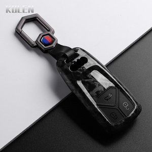 ABS Carbonfaser Autoschlüsselhülle für Audi A4 B9 A5 A6 8S 8W Q5 Q7 4M S4 S5 S7 TT TTS TFSI RS Schutzhülle Schlüsselanhänger Zubehör - Product Image 4