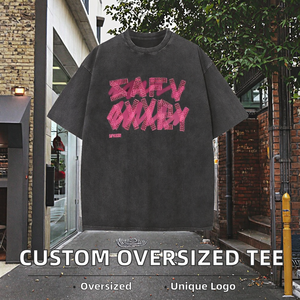 Camiseta de Manga Corta Oversize SAPVOXXRY 100% Algodón para Hombre, Estilo Urbano, Cuello Redondo, Estampado de Letras, Transpirable, Antiarrugas - Product Image 2