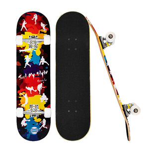Nakami Skateboard Popsicle Shape 8.0 In <b>Anti</b> <b>Slip</b> <b>Deck</b> <b>For</b> Youngsters Fashion Design Double Kickboard - Product Image 4