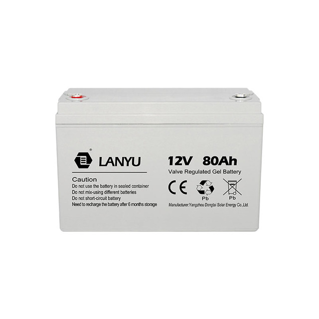 China Manufacturer sealed Lead Acid Gel AGM Battery 12V80Ah Storage Batteries for Solar Home System