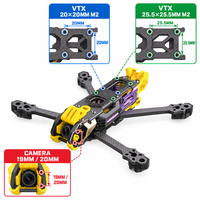 Kit Freestyle FPV SpeedyBee Mario5 T300 3K en fibre de carbone avec bras de 6 mm, support caméra GPS 23-31 mm, certifié CE