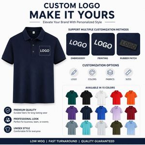 Camiseta Polo de Golf Personalizada para Uniformes de Equipo, Tejido Transpirable, Bordado Empresarial, Manga Corta para Hombre - Product Image 5