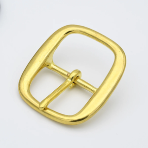 Hebilla de latón Tri Glide con barra central ovalada de un solo pasador para artesanía en cuero, correas de bolso, cabezadas de caballo, arneses - Product Image 1