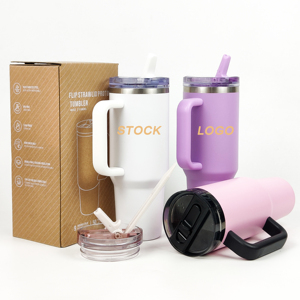 Tùy chỉnh BPA free leakproof cốc cà phê <span class=keywords><strong>20</strong></span> <span class=keywords><strong>ounce</strong></span> 40oz có thể tháo rời lật rơm thăng hoa ánh sáng lung linh Tumbler với xử lý với rơm - Product Image 1