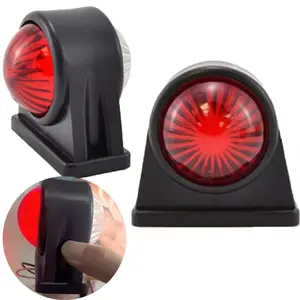 E mark 8pcs led rear traffic side marker light outline marker front rear side Position white red light 12V 24V