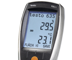 เทอร์โมมิเตอร์วัดความดันและความชื้นดิจิตอล Testo 635-1 พร้อมหน้าจอสัมผัส LCD IP64 รองรับ OEM ปรับแต่งได้ - Product Image 3