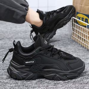 Baskets en maille pour hommes, rehaussantes, à semelle épaisse, légères, antidérapantes, pour le sport et la course décontractée - Product Image 3