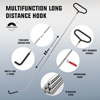 Kit d'outils automobiles professionnels de 26 pièces avec extracteur de goupille de 5ème roue en acier inoxydable et plastique noir, marque SUOAN, garantie de 3 mois