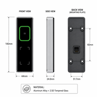 Système de contrôle d'accès pour ascenseurs Thinmoo avec lecteur de cartes IC à code QR intelligent, panneau de contrôle d'accès RFID TCP/IP pour 10 000 utilisateurs